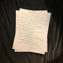 Load image into Gallery viewer, Handwritten Lyrics